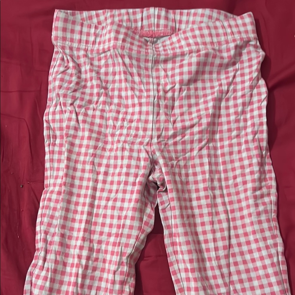 Pink and White Checkered Pants